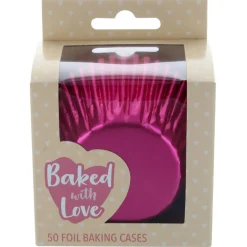 Culpitt Cupcake Vormpjes Folie Roze 50mm 50st. Clearance