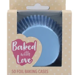 Culpitt Cupcake Vormpjes Folie IJsblauw 50mm 50st. New
