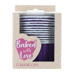 Culpitt Cupcake Vormpjes Paars 50mm 12st. Best