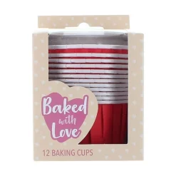 Culpitt Cupcake Vormpjes Rood 50mm 12st. Clearance