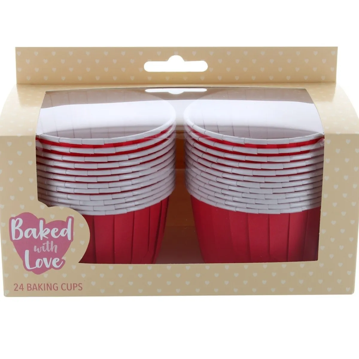 Culpitt Cupcake Vormpjes Rood 60mm 24st. Clearance
