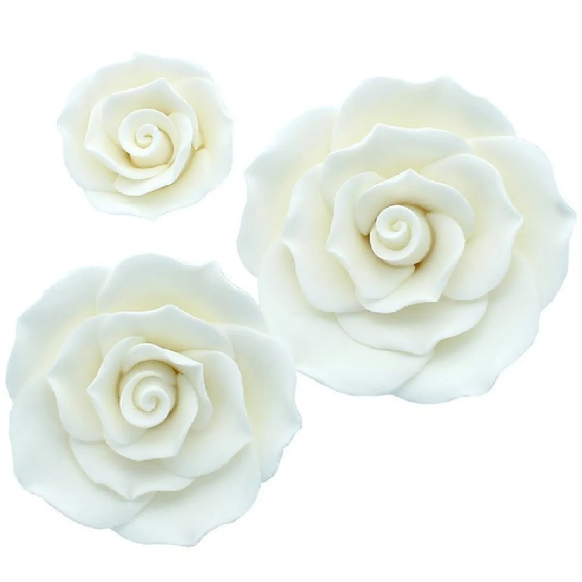 Culpitt Gumpaste Witte Rozen Assortiment 3st Clearance
