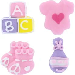 Culpitt Suikerdecoratie ABC Baby Roze 12st. Hot