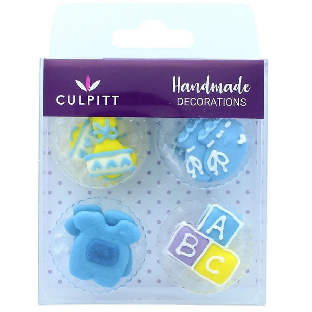 Culpitt Suikerdecoratie ABC Baby Blauw 12st. Sale
