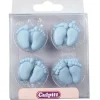 Culpitt Suikerdecoratie Baby Voetjes Blauw 12 paar Best