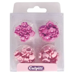 Culpitt Suikerdecoratie Bloempjes roze Ø6mm / 100st. Online