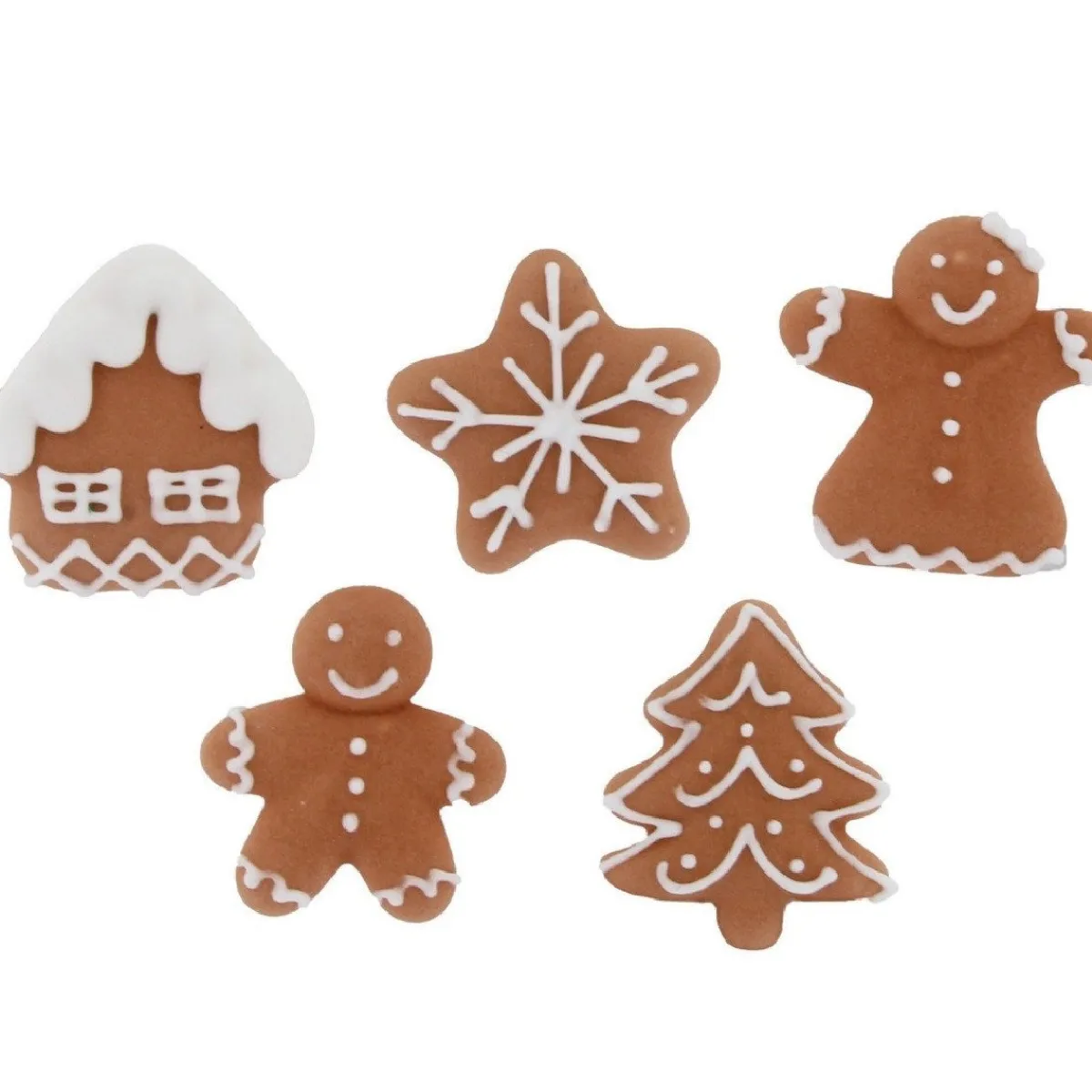 Culpitt Suikerdecoratie Gingerbread 25mm 200st.