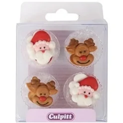 Culpitt Suikerdecoratie Santa & Rudolph 12st. Discount