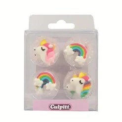 Culpitt Suikerdecoratie Unicorn en Regenboog 12st. Best