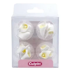 Culpitt Suikerdecoratie Witte Lelies 12st. Clearance