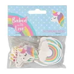 Culpitt Taartdecoratie Prikkers Unicorn 80mm 24st. Discount