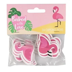 Culpitt Taartdecoratie Prikkers Flamingo 80mm 24st. Hot
