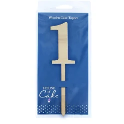 Culpitt Taarttopper Cijfer 1 Hout 33x183mm Outlet