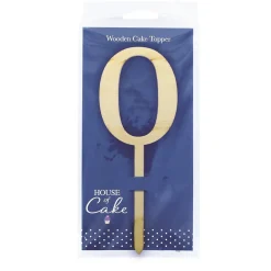 Culpitt Taarttopper Cijfer 0 Hout 61x183mm** Outlet