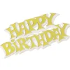 Culpitt Taarttopper Happy Birthday Goud 7,5cm 50st.