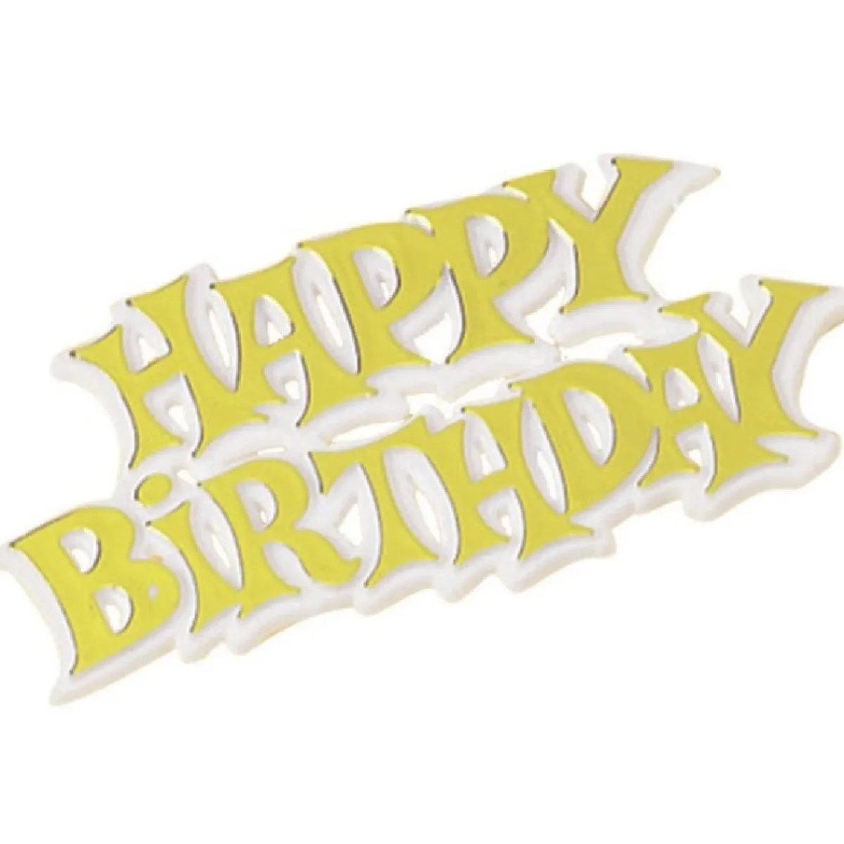 Culpitt Taarttopper Happy Birthday Goud 7,5cm 50st.