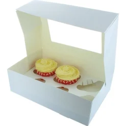 BrandNewCake Cupcake Doosje 6 / 12 MINI Wit (incl. tray-venster) 3st. Best