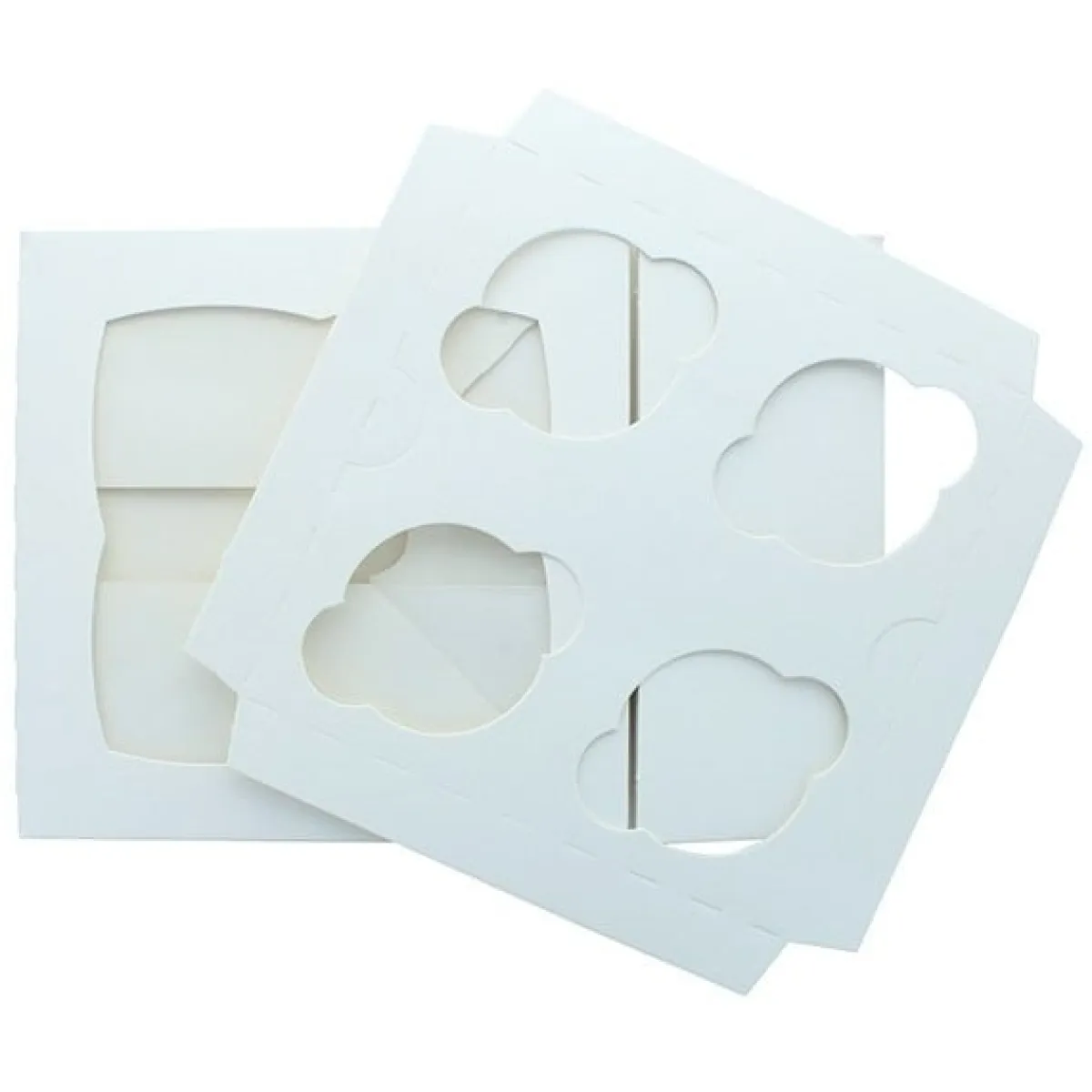 BrandNewCake Cupcake Doosje 4 Wit (incl. tray met venster) 3st. Online
