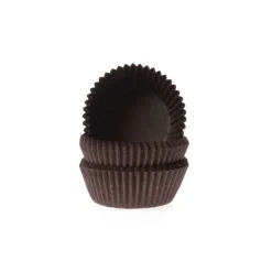 House of Marie Cupcake Vormpjes HoM Bruin Petitfour 25x19mm. 100st. Sale