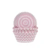 House of Marie Cupcake Vormpjes HoM Chevron Roze 50x33mm. 50st.** Clearance