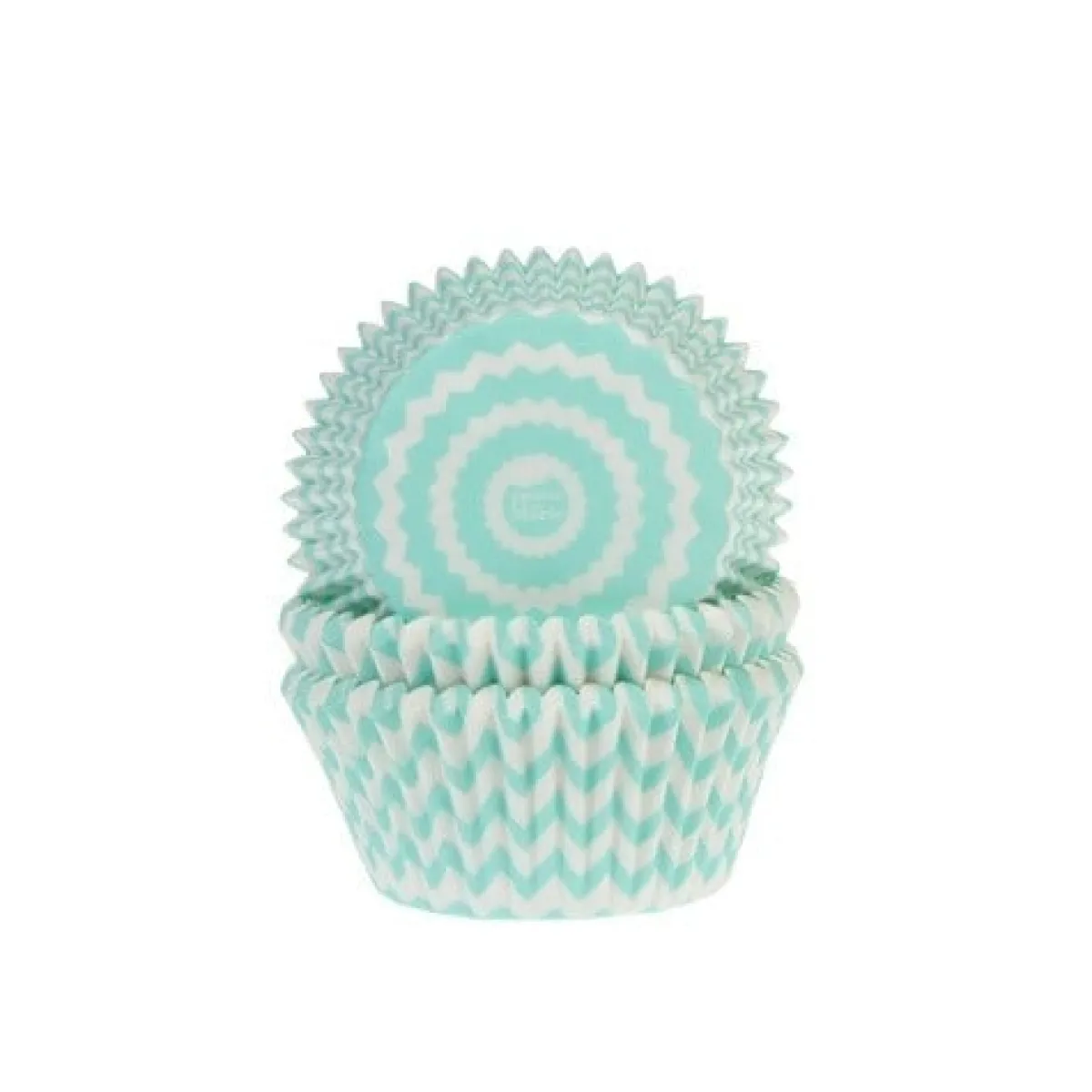 House of Marie Cupcake Vormpjes HoM Chevron Mint Groen 50x33mm. 50st.** Discount