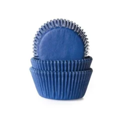 House of Marie Cupcake Vormpjes HoM Donker Blauw 50x33mm. 500st.** Outlet