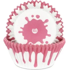 House of Marie Cupcake Vormpjes HoM Drip Roze 50x33mm. 50st. Outlet