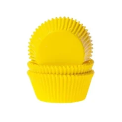 House of Marie Cupcake Vormpjes HoM Geel 50x33mm. 50st.