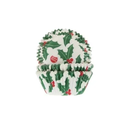 House of Marie Cupcake Vormpjes HoM Hulstblad met bes 50x33mm. 50st. Online