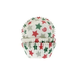 House of Marie Cupcake Vormpjes HoM Kerst Sterren 50x33mm. 50st. Best