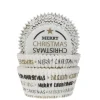 House of Marie Cupcake Vormpjes HoM Merry Christmas Zwart/Goud 50x33mm 50st Online