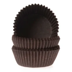 House of Marie Cupcake Vormpjes HoM MINI Bruin 35x23mm. 500st. Hot
