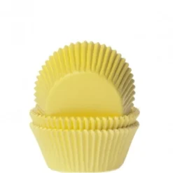 House of Marie Cupcake Vormpjes HoM MINI Geel 35x23mm. 60st. Sale