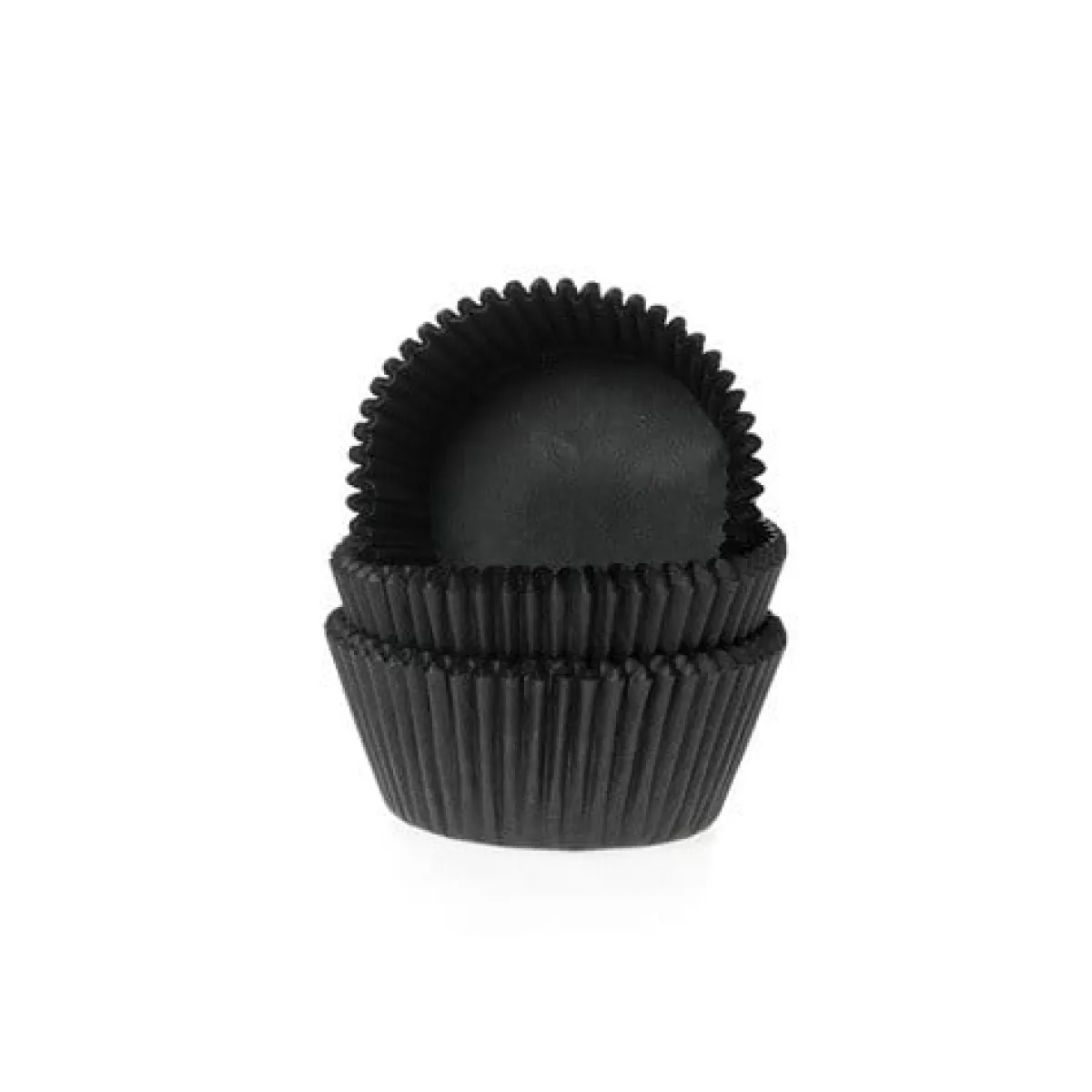 House of Marie Cupcake Vormpjes HoM MINI Zwart 35x23mm. 500st. Clearance