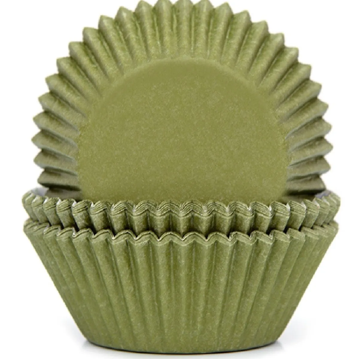 House of Marie Cupcake Vormpjes HoM Mosgroen 50x33mm. 50st. Sale