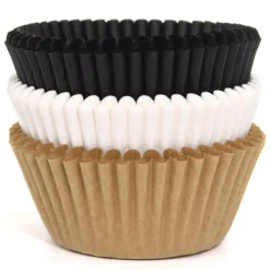 House of Marie Cupcake Vormpjes HoM Naturel Assortiment 50x33mm. 75st. Clearance