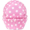 House of Marie Cupcake Vormpjes HoM Polkadot Roze 50x33mm. 50st. Best