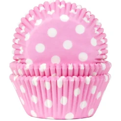 House of Marie Cupcake Vormpjes HoM Polkadot Roze 50x33mm. 50st. Best