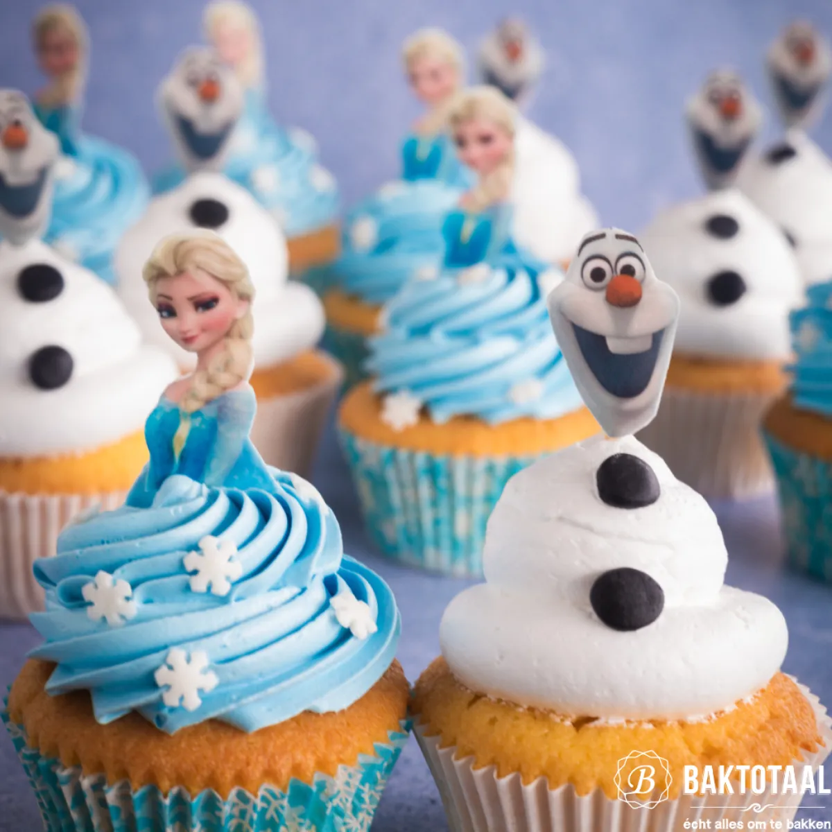 House of Marie Cupcake Vormpjes HoM Sneeuw Kristal Blauw 50x33mm. 50st Hot