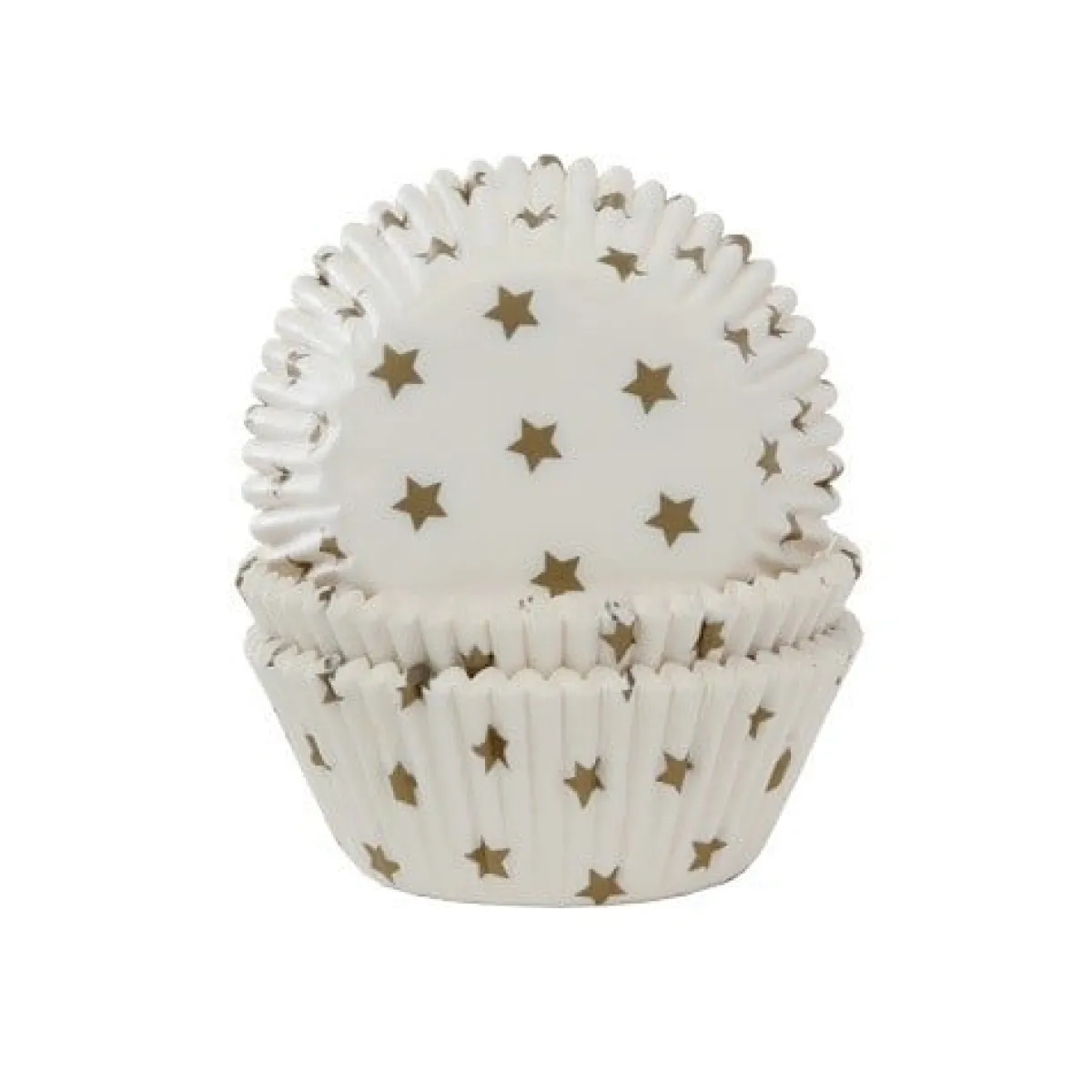 House of Marie Cupcake Vormpjes HoM Sterren Goud 50x33mm. 50st. Outlet