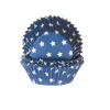 House of Marie Cupcake Vormpjes HoM Sterren Blauw 50x33mm. 50st. New