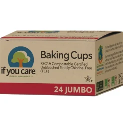 If You Care Cupcake Vormpjes Kraft Jumbo Ongebleekt 62x40mm 24st. Hot