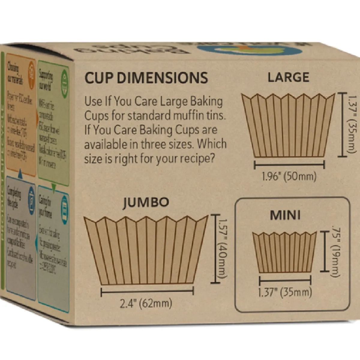 If You Care Cupcake Vormpjes Kraft Mini Ongebleekt 35x19mm 90st. Best