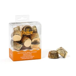 Decora Cupcake Vormpjes MINI Goud Ø27x17(h) mm 180 stuks Hot