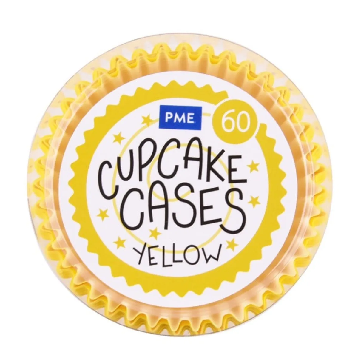 PME Cupcake Vormpjes Geel 60 stuks Hot