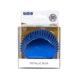 PME Cupcake Vormpjes Metallic Blauw 30 stuks Hot