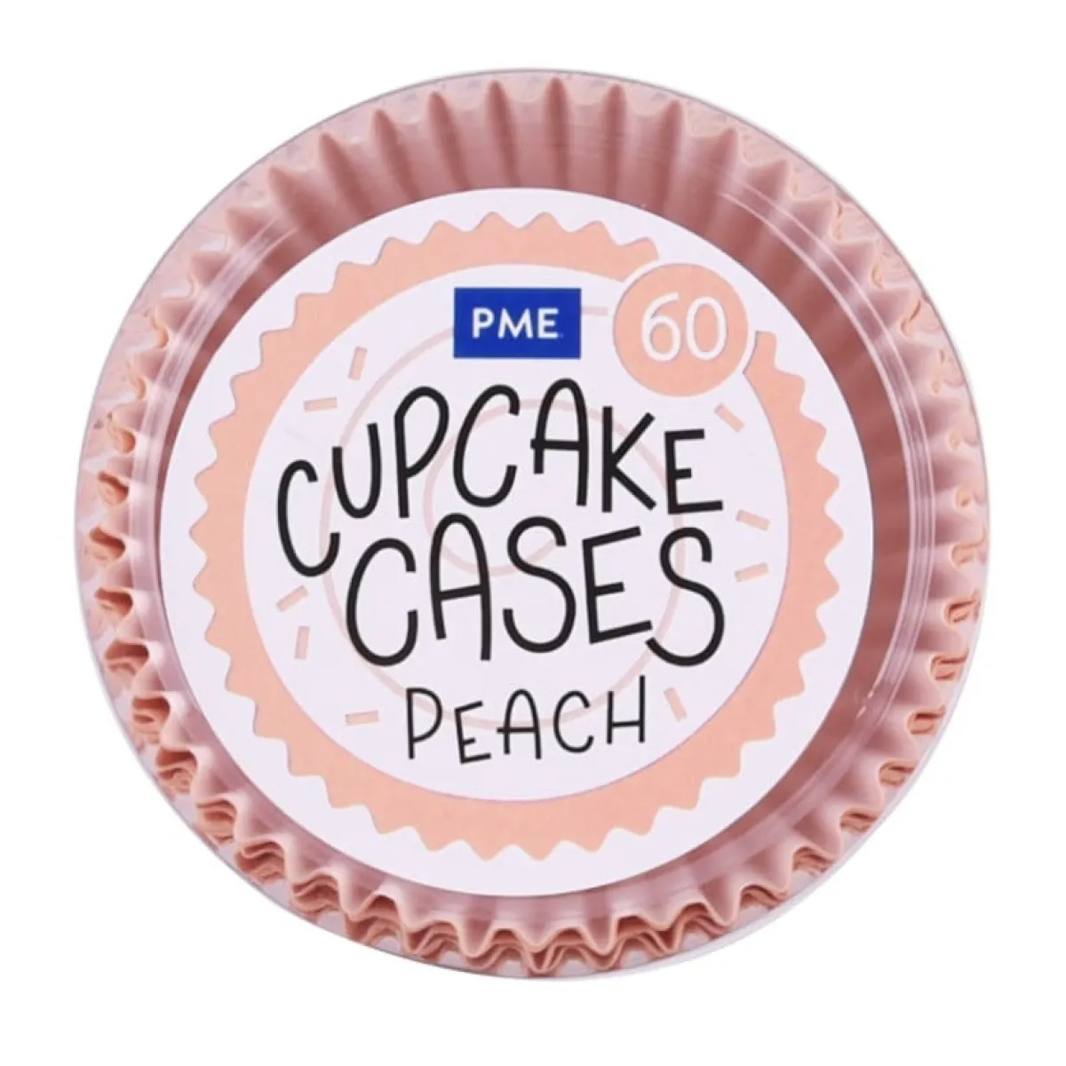 PME Cupcake Vormpjes Peach 60 stuks New