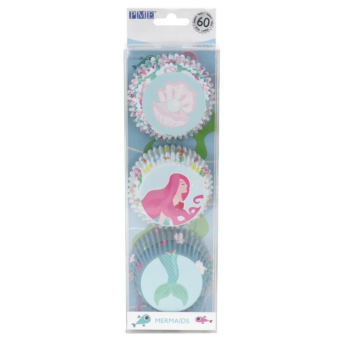 PME Cupcake Vormpjes Zeemeermin 60 stuks