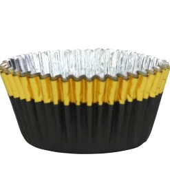 PME Cupcake Vormpjes Zwart met Gouden Rand 30 stuks Sale