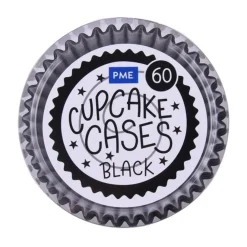 PME Cupcake Vormpjes Zwart 60 stuks Hot